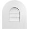 Ekena Millwork Round Top Surface Mount PVC Gable Vent: Functional, w/ 3-1/2"W x 1"P Standard Frame, 12"W x 14"H GVPRT12X1401SF - alternate 1